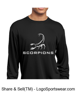 Black Long Sleeve T-Shirt Design Zoom