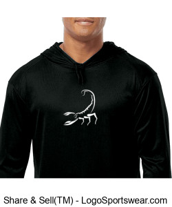 Black SWC Hoodie w/ Vertical SWC Sleeve Design Zoom