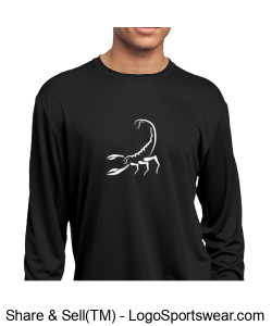 Black Long Sleeve T-Shirt Design Zoom