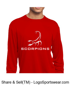 Red Long Sleeve T-Shirt Design Zoom