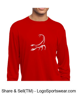 Red Long Sleeve T-Shirt Design Zoom